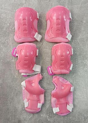 Детский комплект защиты для катания "tk sport" s (5-8 лет) налокотники, наколенники, на запястье