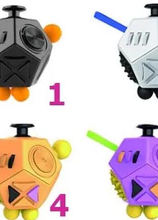 Новинка! фиджет-куб 4 цвета 7х6х7см! - fidget cube - версия 2.0 - куб