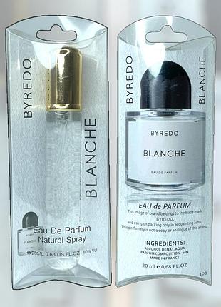 Тестер парфюмированной воды byredo blanche 20 мл
