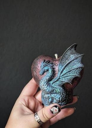 Свеча восковая сердце дракона