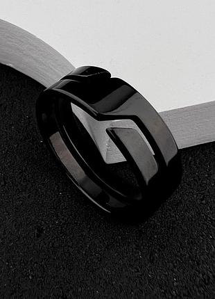 Кольцо из нержавеющей медицинской стали с эмалью rs-083, 17