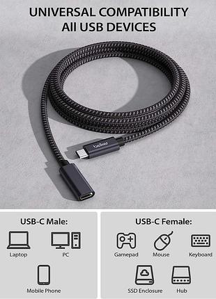 Удлинительный кабель usb type c belkertech [1метр] usb 3.1 [10 гбит/с]