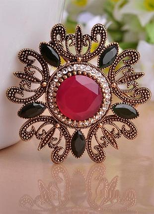 Брошь с камнями женская g-051