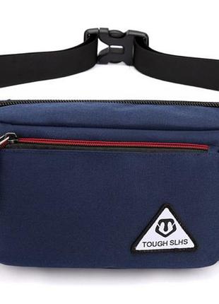Сумка-бананка поясная mackros 8205 влагостойкая борсетка сумка через плече цвет синий