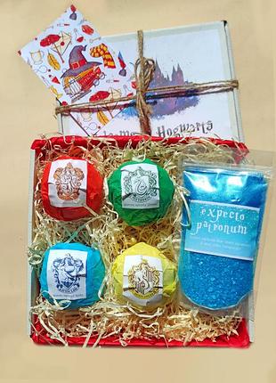 Подарок по гарри поттеру, подарочный набор для ванны "факультеты хогвартс" для детей и взрослых
