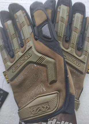 Тактические перчатки mechanix m-pact impact размер xl цвет песок