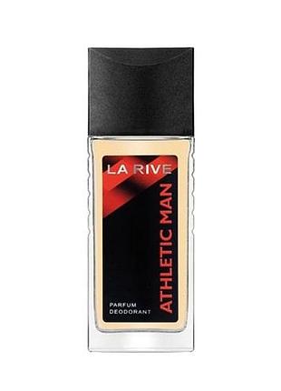 Парфумований дезодорант для чоловіків la rive athletic man 80 мл (5906735232622)