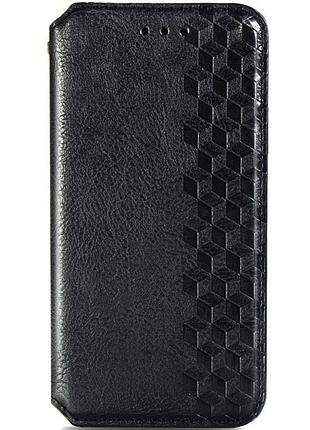 Шкіряний чохол книжка getman cubic (pu) для samsung galaxy s20 fe чорний