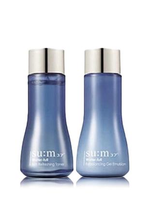 Увлажняющие тонер и эмульсия с эффектом морской релаксации su:m37° water-full toner & emulsion 20+20 ml