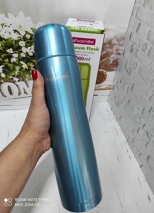 Термос kamille km-2000а 1000 мл зелений