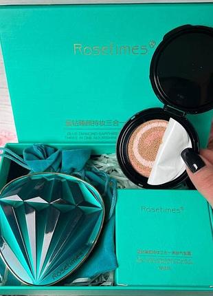 Діамантовий кушон 4в1 із запаскою diamond cushion rosetimes