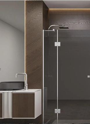 Стеклянные душевые двери marsell (стекло толщиной 8 мм.) 1100, графит