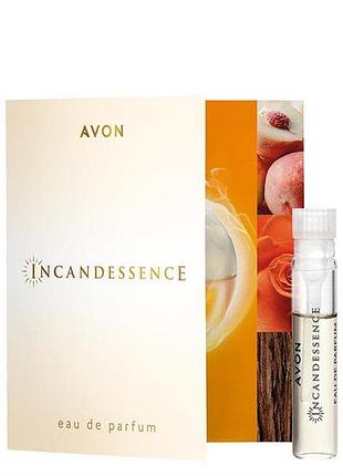 Avon парфюмерная вода incandessence - открытка с пробным образцом (0.6 мл) аромат-легенда для женщин