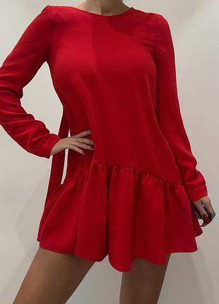 Сукня ромпер червона