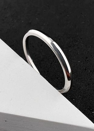 Кольцо американка из нержавеющей медицинской стали 2 мм rs-075, 15.7