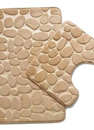 Набор влаговпитывающих ковриков у ванную комнату 50*80