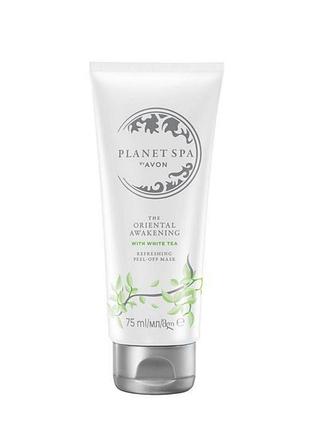 Avon planet spa тонізуюча маска-плівка для обличчя «секрет пробудження» з екстрактом білого чаю75 мл