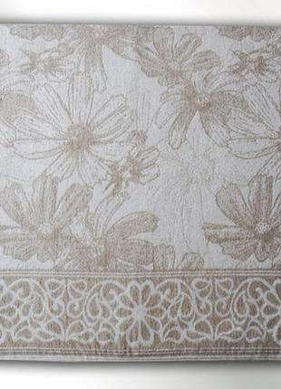 Простынь махровая (хлопок/лен) 1.5сп / 208*150 см