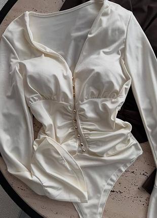 Жіночий базовий трикотажний класичний боді бодік