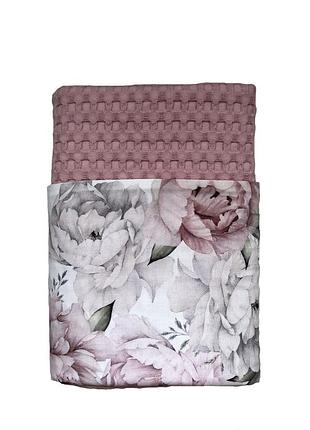 Плед летний baby comfort пионы (цифровая печать)