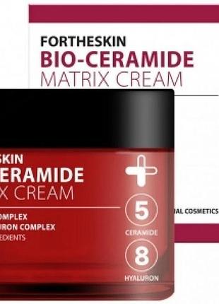 Антивіковий ліфтинг крем для обличчя з керамідами - fortheskin bio ceramide matrix cream, 60 мл