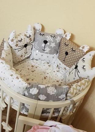 Бортики в ліжечко звірята
