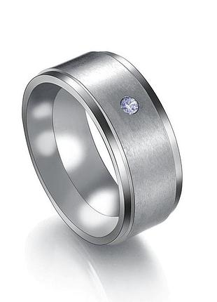 Кільце з каменем із нержавіючої медичної сталі rs-046, 18