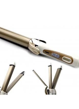 Стайлер 4 в 1 gemmy gm-2962 щипцы выпрямитель для волос универсальный