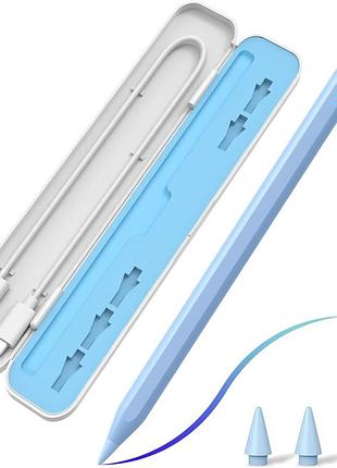 Стилус paperfeel для apple ipad (2018-2022) ipad pro 11/12.9, air, mini 5/6 (голубой, сток)