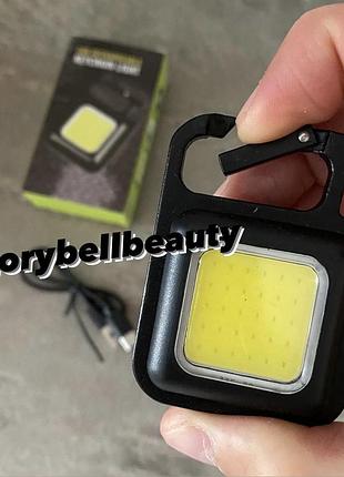 Фонарик keychain брелок карабин карманный яркий удобный