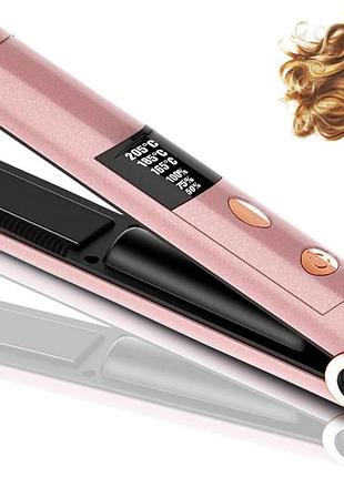 Беспроводные выпрямители и щипцы srayg для завивки 2 в 1 (розовый)