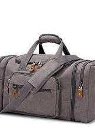 Дорожная сумка gonex расширяется 40-50 литров (серый)