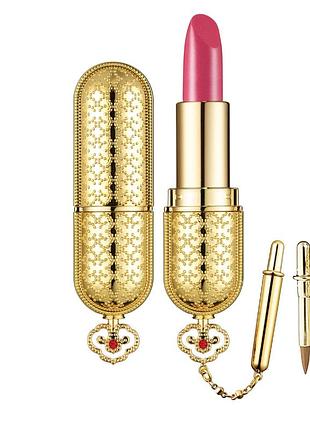 Роскошная премиальная помада mi luxury lipstick с эффектом тинта и 24-каратным золотым покрытием 15 rose