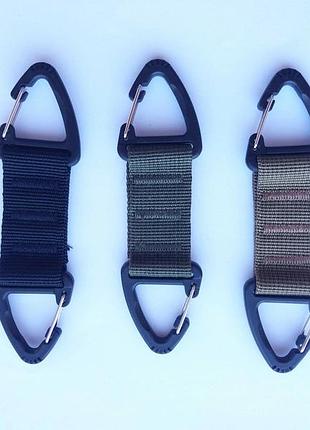 Двусторонний карабин лямка пряжка крючок держатель подвес на 2 карабина