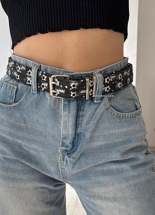 Стильный ремень с звездами y2k