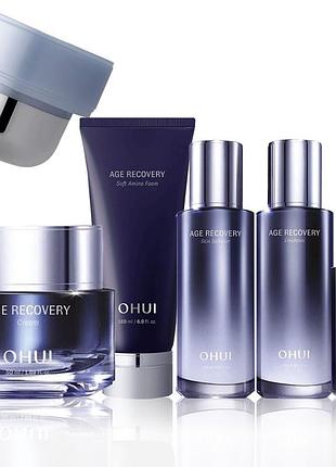 Антивозрастной крем для лица с коллагеном и маточным молочком в наборе o hui age recovery cream special set