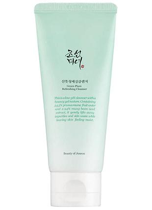 Гель для вмивання beauty of joseon green plum refreshing cleanser 100ml