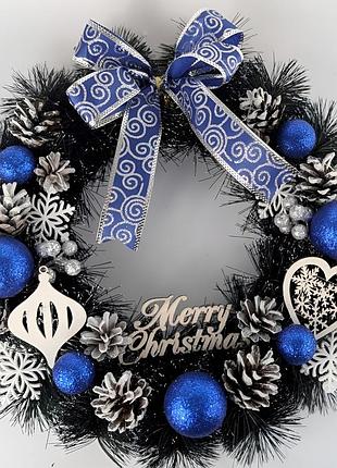 Новогодний венок "зимняя сказка" 40 см