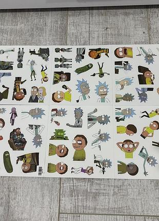 Набор стикеров rick and morty 60 шт
