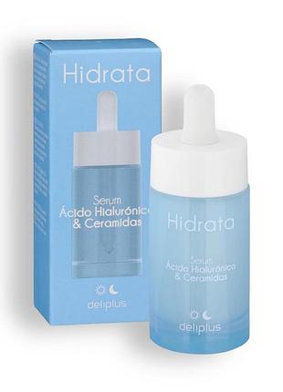 Deliplus сыворотка для лица deliplus hidrata с гиалуроновой кислотой и керамидами, 30 мл
