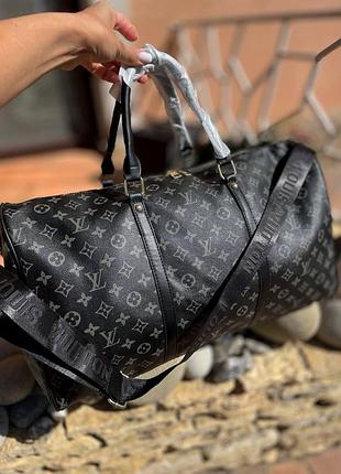 Брендовый кожаный саквояж для девушки луи витон женская дорожная сумка ручной клади louis vuitton