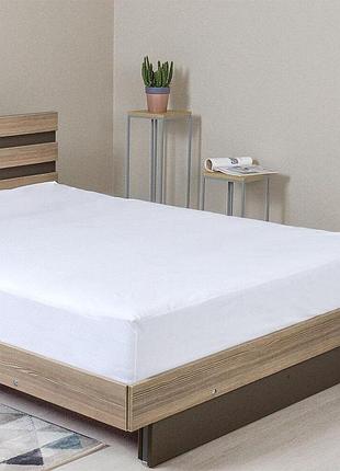 Наматрасник аква стоп 80х190х23 см ideia защитный непромокаемый натяжной с резинкой антиаллергенный белый