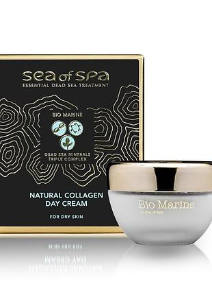 Дневной крем с натуральным коллагеном для сухой кожи bio marine sea of spa 50 мл (306208)