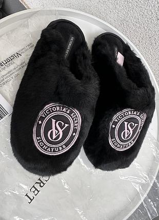 Тапки тапочки victorias secret чорні