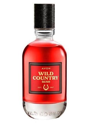 Туалетная вода avon wild country rush для него, 75 мл