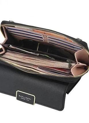 Жіноча сумка гаманець для телефону грошей та ключів чорна baellerry show you