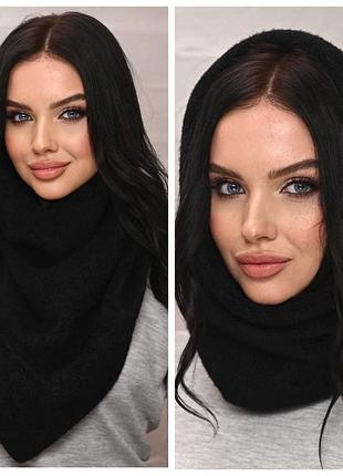 Хустка шарф ,бактус зимовий жіночий,бактус на флісі,бактус зима