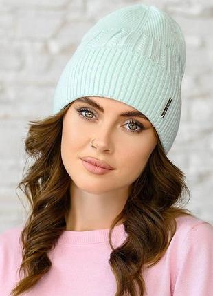 Шапка жіноча флісова,шапка з підкладом,шапка тепла жіноча