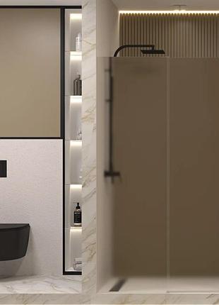 Стеклянные душевые двери "tip top" (стекло толщиной 8 мм.) 1400, матовая