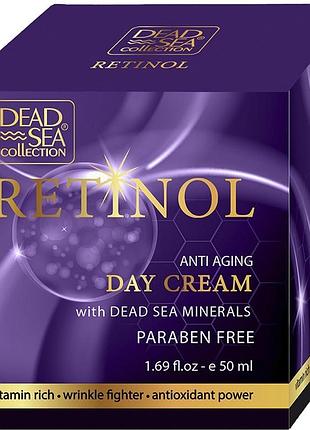 Дневной крем против морщин с ретинолом и минералами мертвого моря dead sea collection 50 мл (220657)